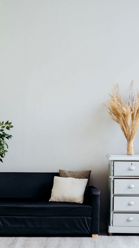 couch with tree and side table swarm